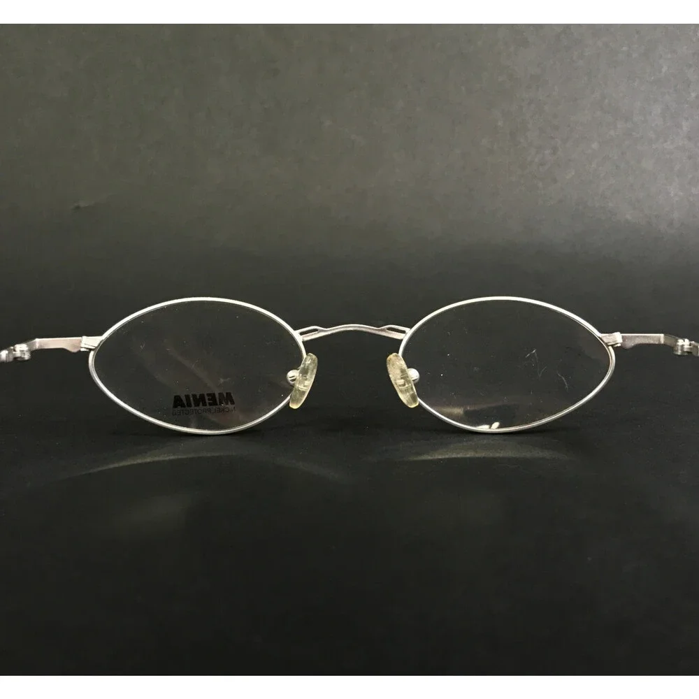Menia Eyeglasses Frames MOD.4117 COL.745 Silver Green Oval Wire Rim 45-20-140